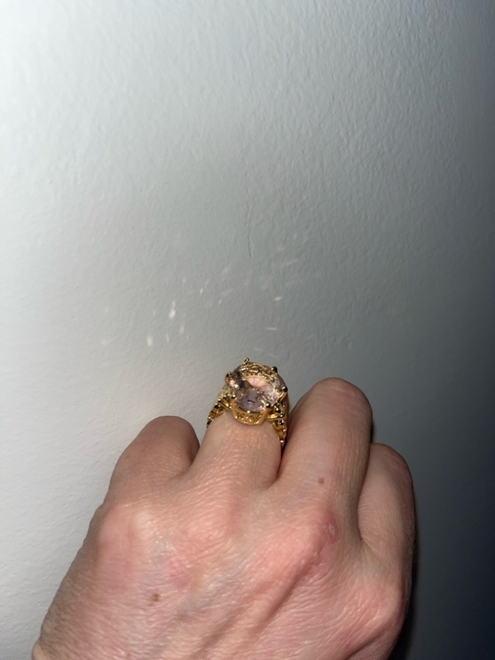 Blush pink cocktail ring - Picture 6 of 6